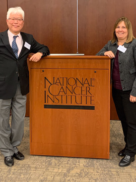 Dr. Kim and Sue Siminski at National Cancer Institute